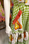 Mixed Fruit & Green Gingham Dorothy Short Dress - Custom design by SFH