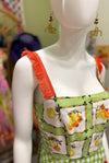 Mixed Fruit & Green Gingham Dorothy Short Dress - Custom design by SFH