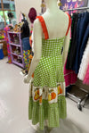 Mixed Fruit & Green Gingham Dorothy Short Dress - Custom design by SFH